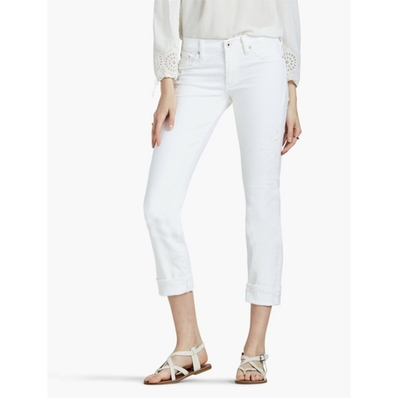 Lucky Brand Denim - {Lucky Brand} Sweet Crop White Jeans